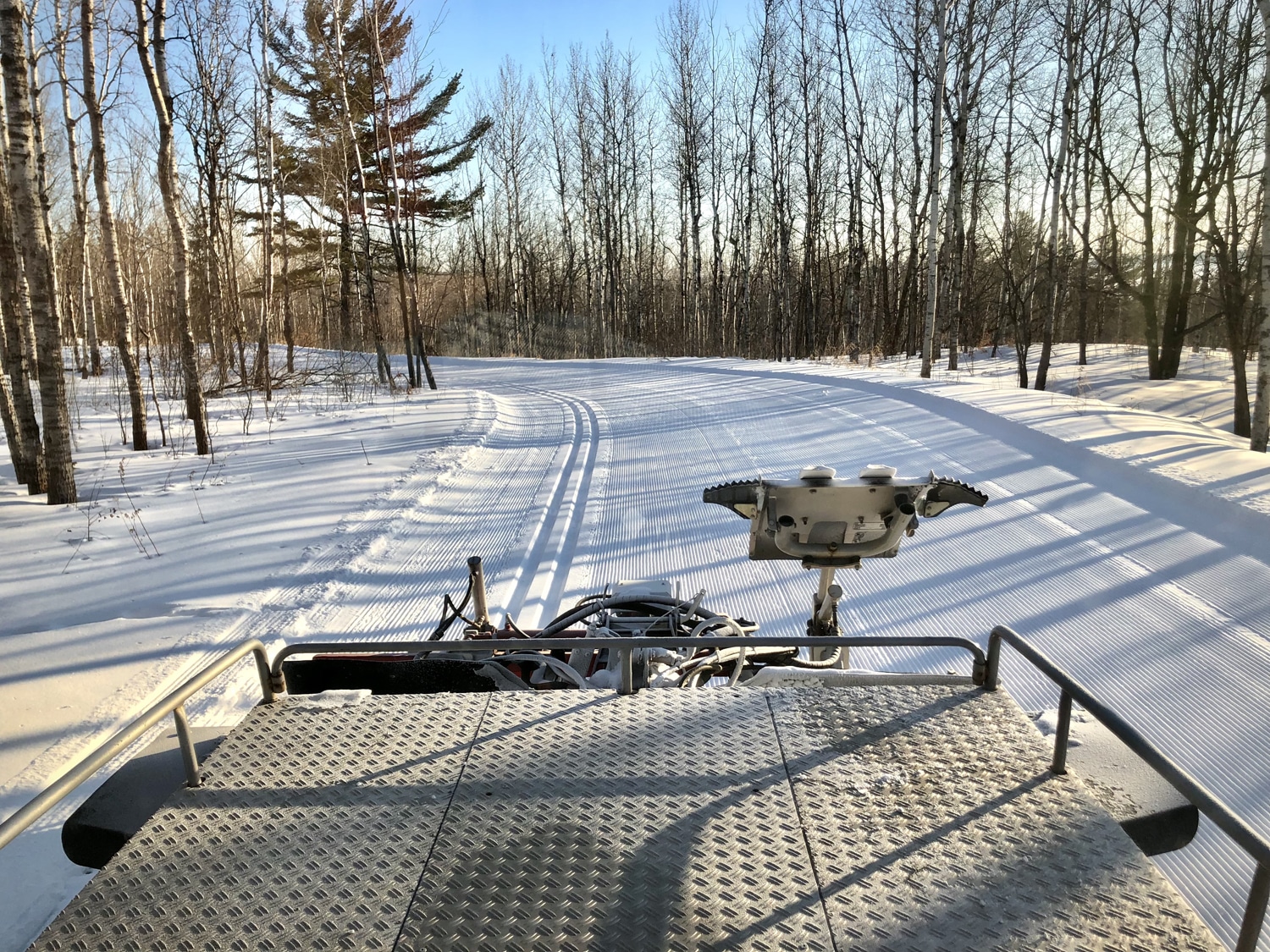 Groomer at Spirit Mountain